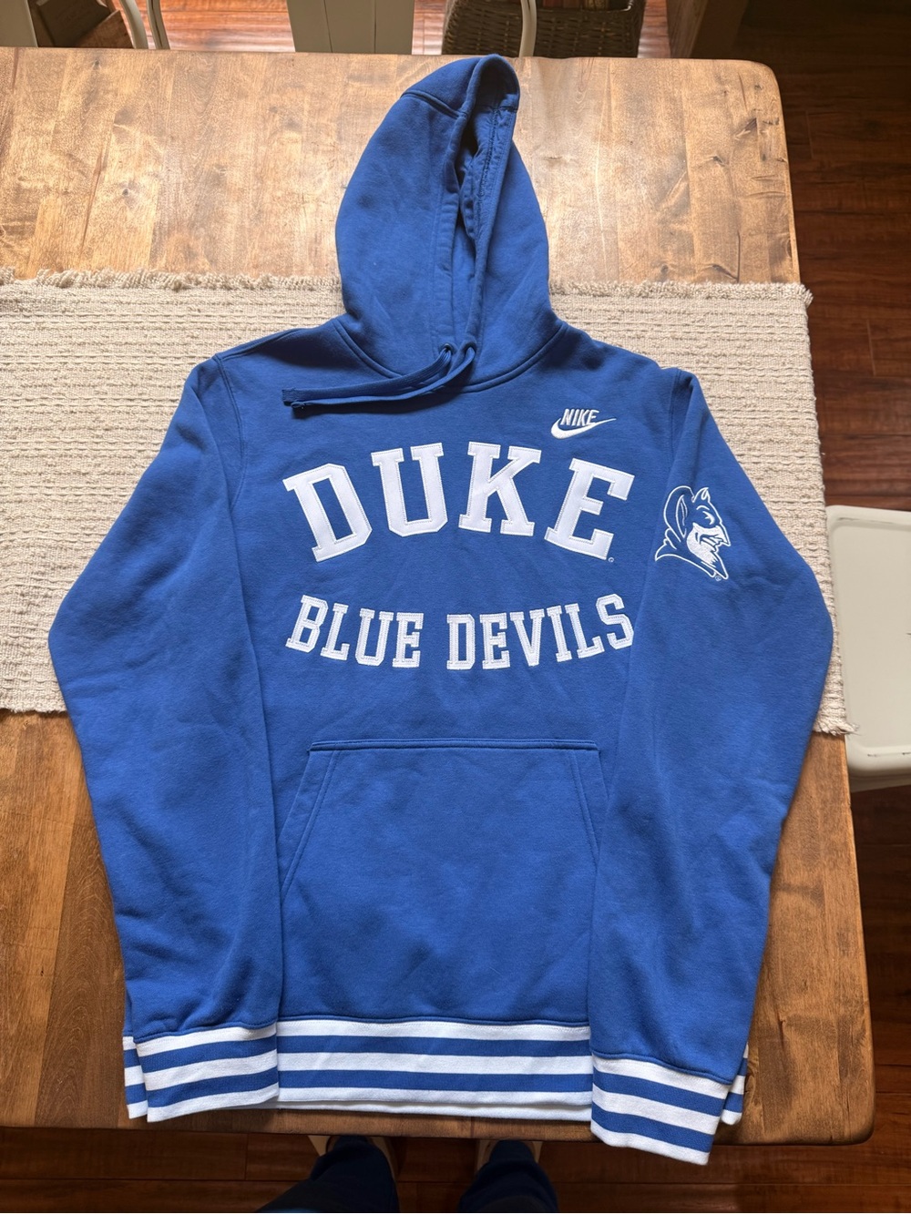 Nike Royal Blue Sweatshirt with White Swoosh